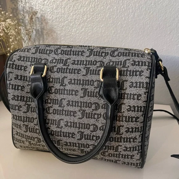 Juicy Couture Black Satchel with Strawberry Accent - Picture 5 of 7